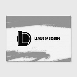 Холст прямоугольный League of Legends glitch на светлом фоне: надпись, цвет: 3D-принт — фото 2