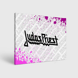 Холст прямоугольный Judas Priest rock legends: надпись и символ, цвет: 3D-принт