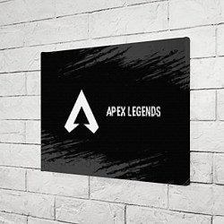 Холст прямоугольный Apex Legends glitch на темном фоне: надпись и симв, цвет: 3D-принт — фото 2