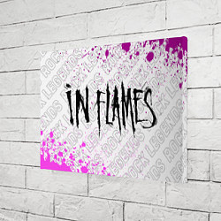 Холст прямоугольный In Flames rock legends: надпись и символ, цвет: 3D-принт — фото 2