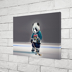 Холст прямоугольный Panda striker of the Florida Panthers, цвет: 3D-принт — фото 2