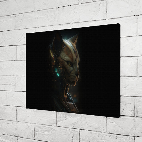 Картина прямоугольная Cyber cat / 3D-принт – фото 3