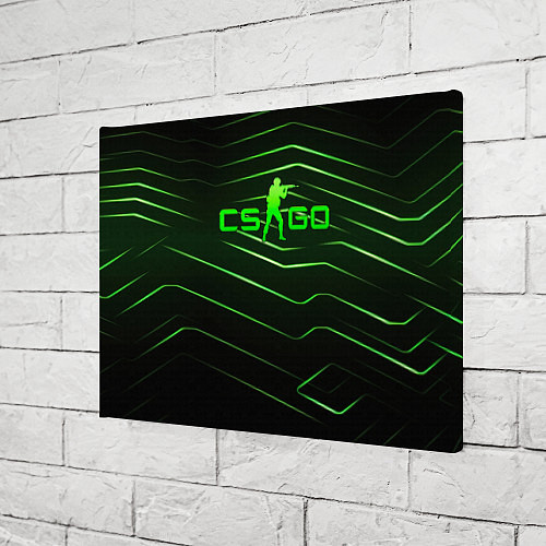 Картина прямоугольная CS GO dark green / 3D-принт – фото 3