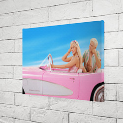 Холст прямоугольный Барби и Кен в кабриолете, цвет: 3D-принт — фото 2