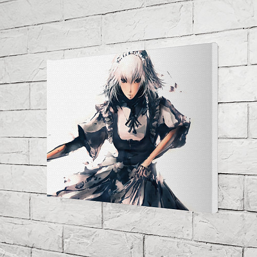 Картина прямоугольная Touhou Project Сакуя Izayoi / 3D-принт – фото 3