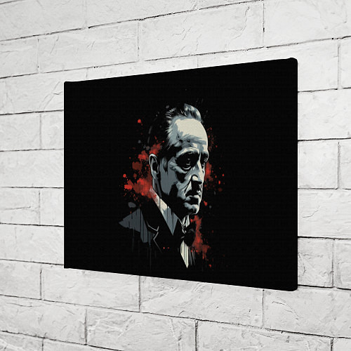 Картина прямоугольная Портрет Дон Вито Корлеоне / 3D-принт – фото 3