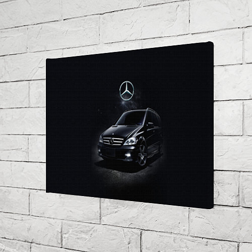 Картина прямоугольная Mercedes black / 3D-принт – фото 3