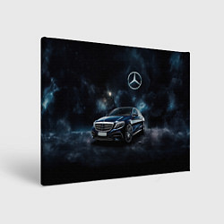 Холст прямоугольный Mercedes Benz galaxy, цвет: 3D-принт