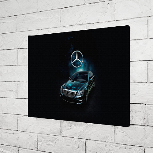 Картина прямоугольная Mercedes Benz dark style / 3D-принт – фото 3