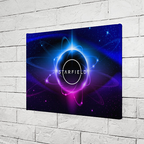 Картина прямоугольная Starfield space logo / 3D-принт – фото 3