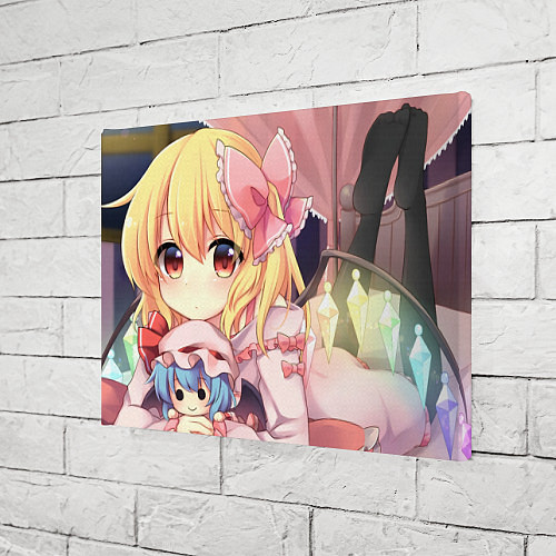Картина прямоугольная Touhou Project Flandre Scarlet Cute / 3D-принт – фото 3
