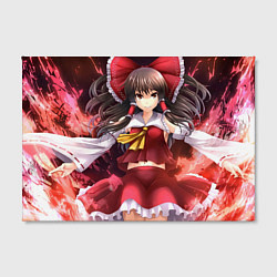 Холст прямоугольный Touhou Project Рейму, цвет: 3D-принт — фото 2