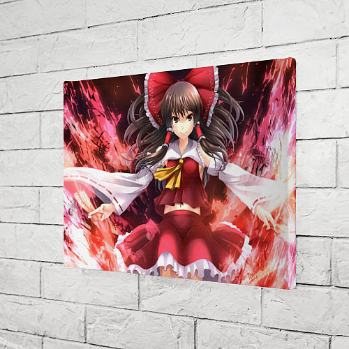 Картина прямоугольная Touhou Project Рейму / 3D-принт – фото 3