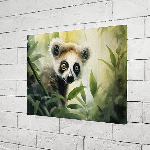 Картина прямоугольная Лемур акварель / 3D-принт – фото 3