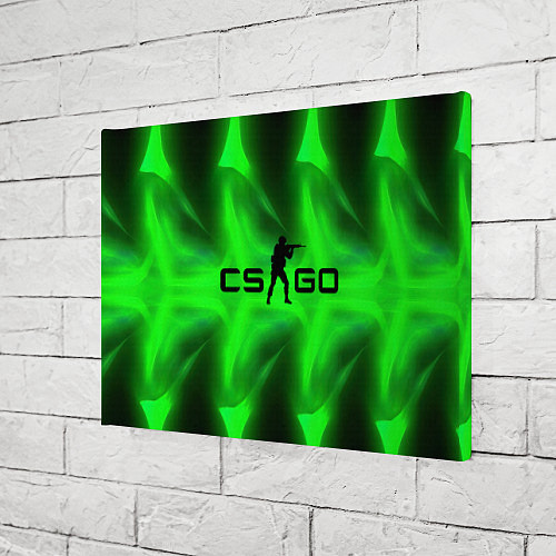 Картина прямоугольная CSGO green logo / 3D-принт – фото 3