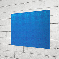 Холст прямоугольный Переливающаяся абстракция голубой, цвет: 3D-принт — фото 2