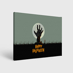 Холст прямоугольный Halloween - рука мертвеца, цвет: 3D-принт