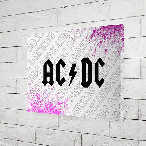 Картина прямоугольная AC DC rock legends по-горизонтали / 3D-принт – фото 3