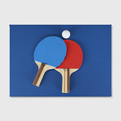 Холст прямоугольный Теннисные ракетки, цвет: 3D-принт — фото 2
