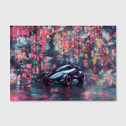 Холст прямоугольный Футуристичный автомобиль, цвет: 3D-принт — фото 2