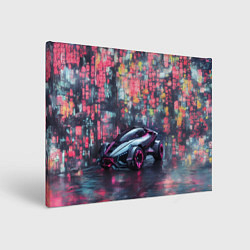 Холст прямоугольный Футуристичный автомобиль, цвет: 3D-принт