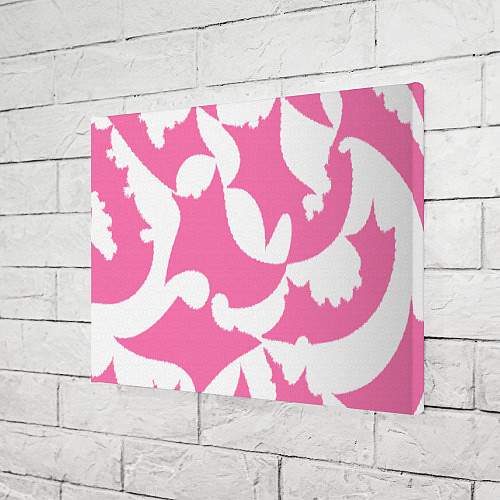 Картина прямоугольная Бело-розовая абстрактная композиция / 3D-принт – фото 3