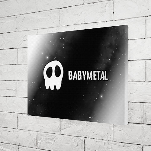 Картина прямоугольная Babymetal glitch на темном фоне по-горизонтали / 3D-принт – фото 3