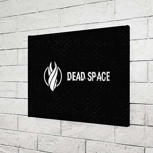 Картина прямоугольная Dead Space glitch на темном фоне по-горизонтали / 3D-принт – фото 3