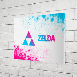 Холст прямоугольный Zelda neon gradient style по-горизонтали, цвет: 3D-принт — фото 2