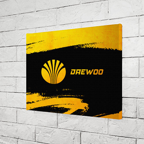 Картина прямоугольная Daewoo - gold gradient по-горизонтали / 3D-принт – фото 3