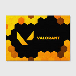 Холст прямоугольный Valorant - gold gradient по-горизонтали, цвет: 3D-принт — фото 2