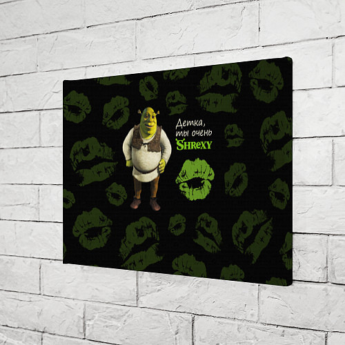 Картина прямоугольная Shrexy Shrek / 3D-принт – фото 3