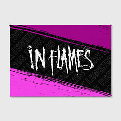 Холст прямоугольный In Flames rock legends по-горизонтали, цвет: 3D-принт — фото 2