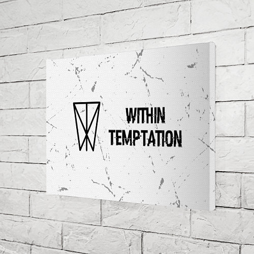 Картина прямоугольная Within Temptation glitch на светлом фоне по-горизо / 3D-принт – фото 3