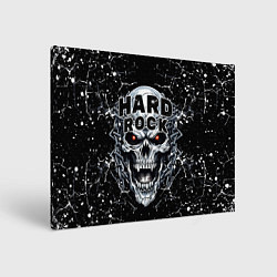 Холст прямоугольный Hard rock - evil skull, цвет: 3D-принт