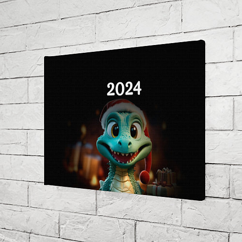Картина прямоугольная Дракон символ года 2024 / 3D-принт – фото 3