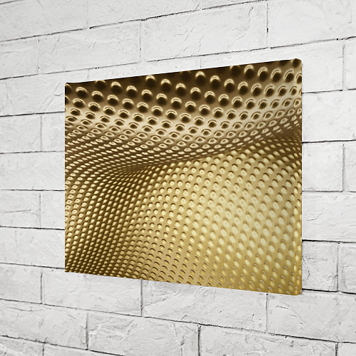 Картина прямоугольная Золотая сетка абстракция / 3D-принт – фото 3