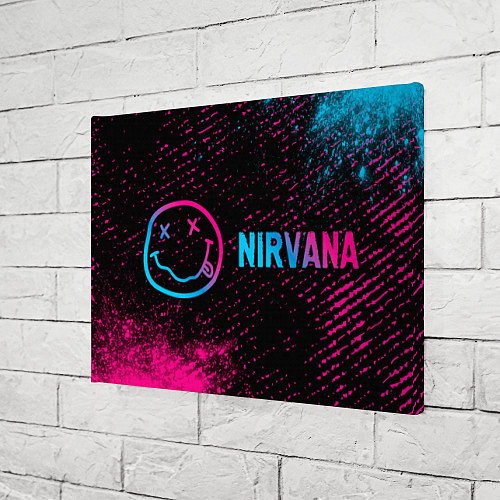 Картина прямоугольная Nirvana - neon gradient по-горизонтали / 3D-принт – фото 3