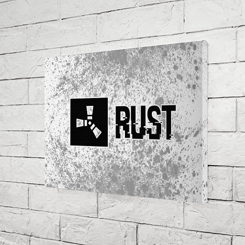 Картина прямоугольная Rust glitch на светлом фоне по-горизонтали / 3D-принт – фото 3
