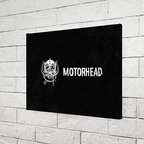 Картина прямоугольная Motorhead glitch на темном фоне по-горизонтали / 3D-принт – фото 3