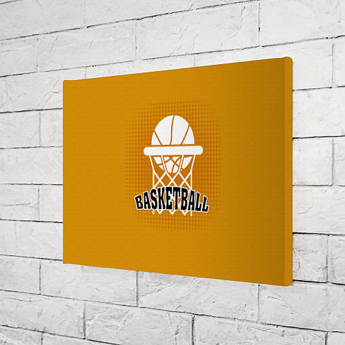 Картина прямоугольная Basketball - кольцо и мяч / 3D-принт – фото 3