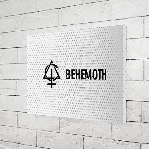 Картина прямоугольная Behemoth glitch на светлом фоне по-горизонтали / 3D-принт – фото 3
