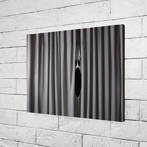 Картина прямоугольная Призрак в серых шторах / 3D-принт – фото 3
