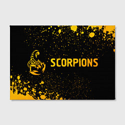 Холст прямоугольный Scorpions - gold gradient по-горизонтали, цвет: 3D-принт — фото 2