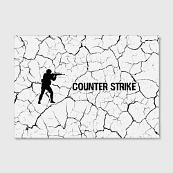 Холст прямоугольный Counter Strike glitch на светлом фоне по-горизонта, цвет: 3D-принт — фото 2