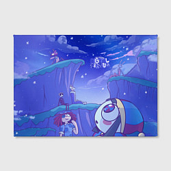 Холст прямоугольный The Amazing Digital Circus night, цвет: 3D-принт — фото 2