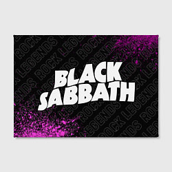 Холст прямоугольный Black Sabbath rock legends по-горизонтали, цвет: 3D-принт — фото 2