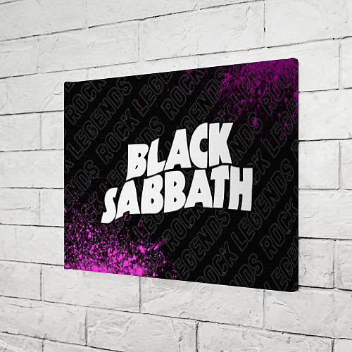 Картина прямоугольная Black Sabbath rock legends по-горизонтали / 3D-принт – фото 3