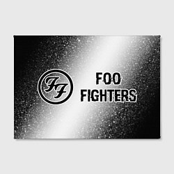 Холст прямоугольный Foo Fighters glitch на светлом фоне по-горизонтали, цвет: 3D-принт — фото 2