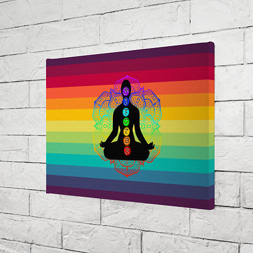 Картина прямоугольная Символ кундалини йоги - чакры исцеления / 3D-принт – фото 3